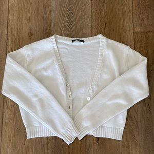 White Cardigan from BRANDY MELVILLE